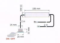 LED-Touch-Schalter, Dimmer, Ein-Ausschalter für LED 12V DC, 24W